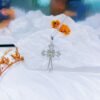 1.50Ct Moissanite Cross Pendant