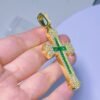 Emerald Cross Pendant - Image 3