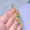 Emerald Cross Pendant - Image 4