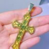 Emerald Cross Pendant - Image 7