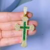 Emerald Cross Pendant - Image 6