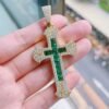 Emerald Cross Pendant - Image 5