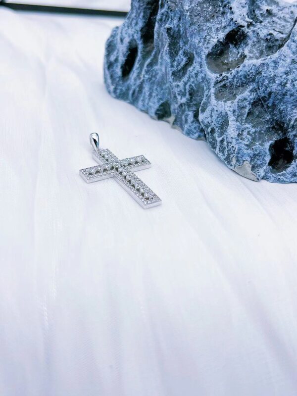 Sterling Silver Eternal Grace Cross Pendant - Image 4