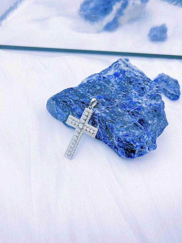 Sterling Silver Eternal Grace Cross Pendant - Image 3