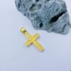 Round Moissanite Cross Necklace - Image 4