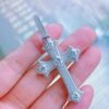 Moissanite Cross Pendant - Image 2