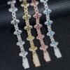 Moissanite Clover Marquise Cut Bracelet - Image 4