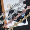 Moissanite Clover Marquise Cut Bracelet - Image 3