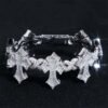 Moissanite Cross Chain Bracelet