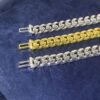 Bold Stainless Steel Cuban Chain Necklace with Silver Moissanite Clasp - Image 3