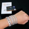 10mm VVS Iced Out Cuban Link Bracelet in 14K Gold – Men's Hip Hop Style - Image 3