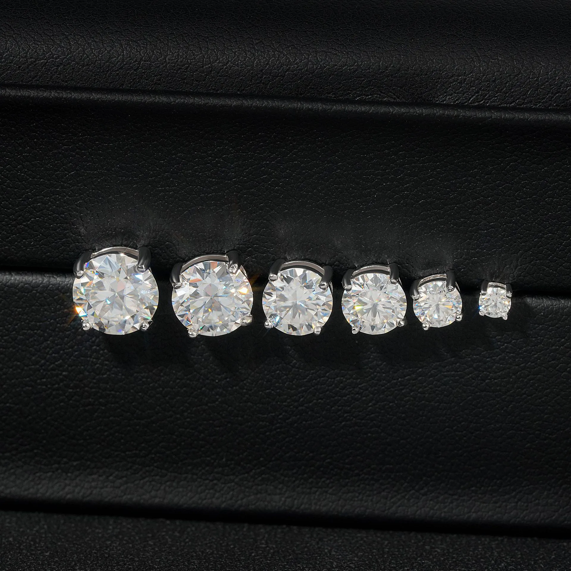 2.0ct Moissanite Basket Stud Earrings - Image 4