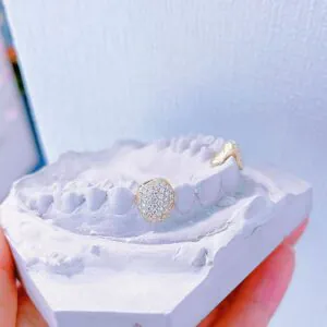 Custom Sterling Silver Canine Grillz
