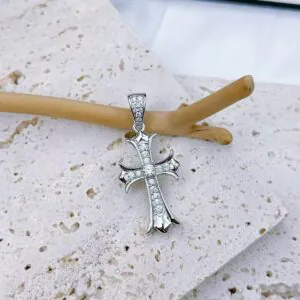 Sterling Silver Gothic Cross Pendant