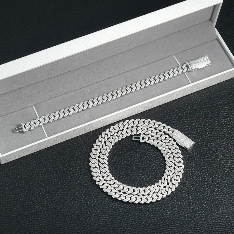 8mm iced Cuban chain with gift box