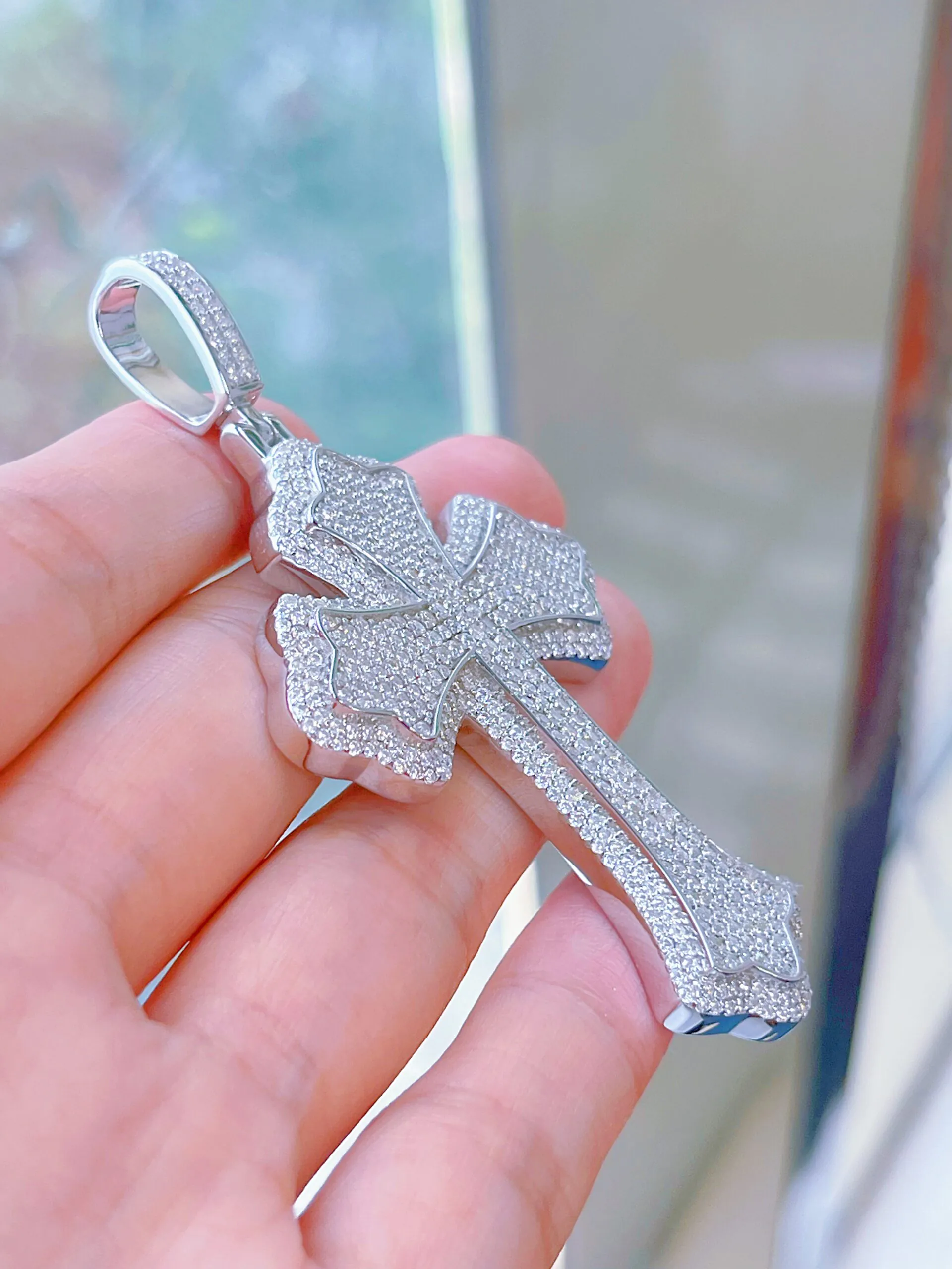 Custom Ice Cross Pendant - Image 2
