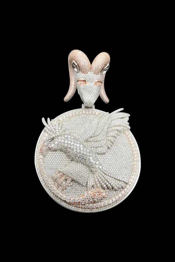 iced out animal pendant-high end custom hip hop Jewelry
