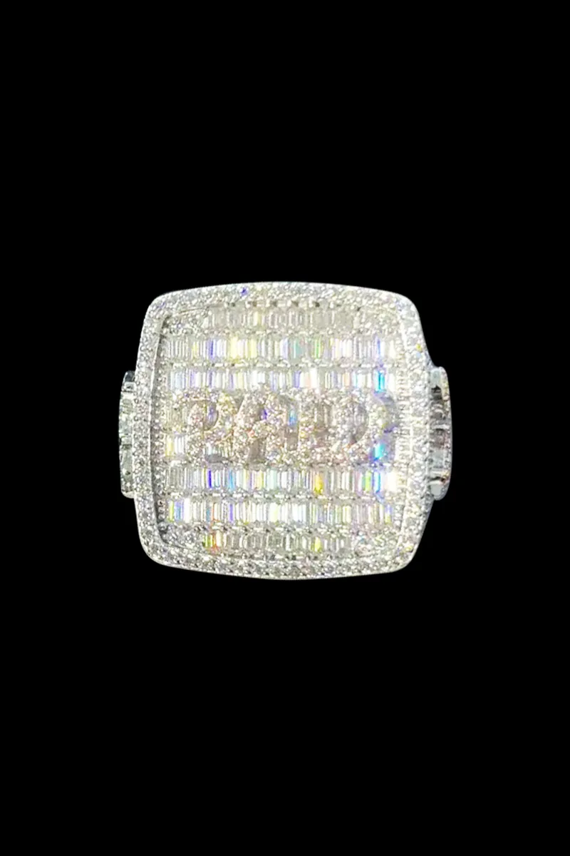 Custom ‘Paid’ Championship Ring – VVS Moissanite, 925 Silver