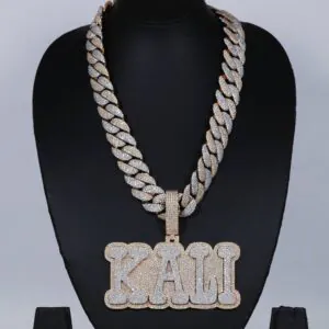 Oversized Customized Name Pendant