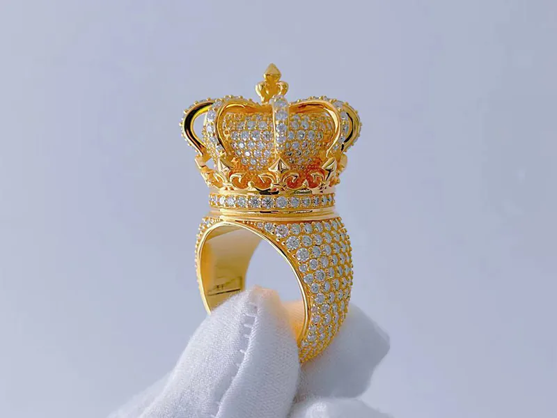 Custom crown ring by Kegan Design Jewelry, featuring a bold 3D design for a truly unique look.