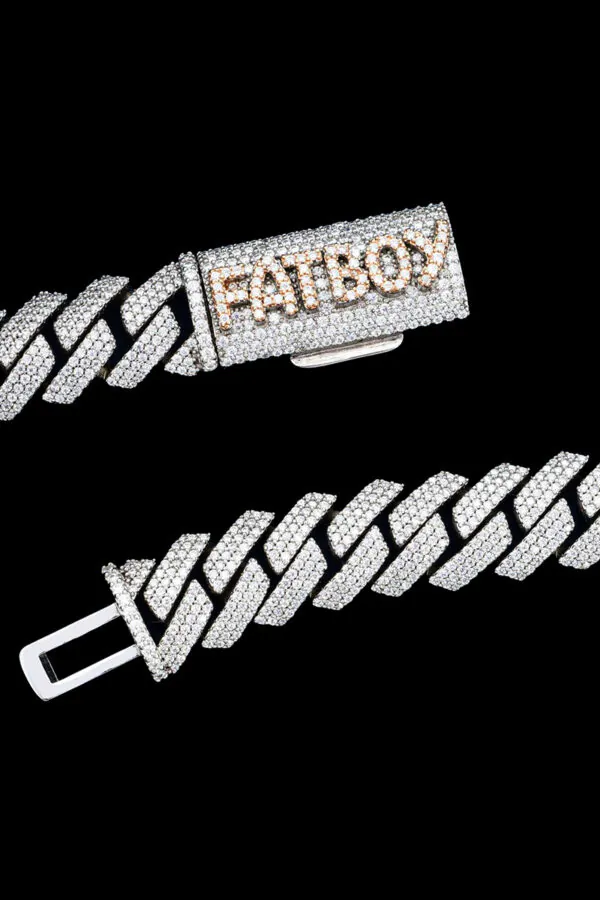 15mm Cuban Link Chain VVS Moissanite- Custom Hip Hop Jewelry
