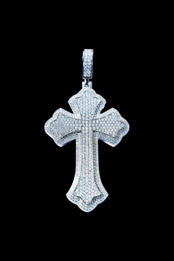 Custom Ice Cross Pendant