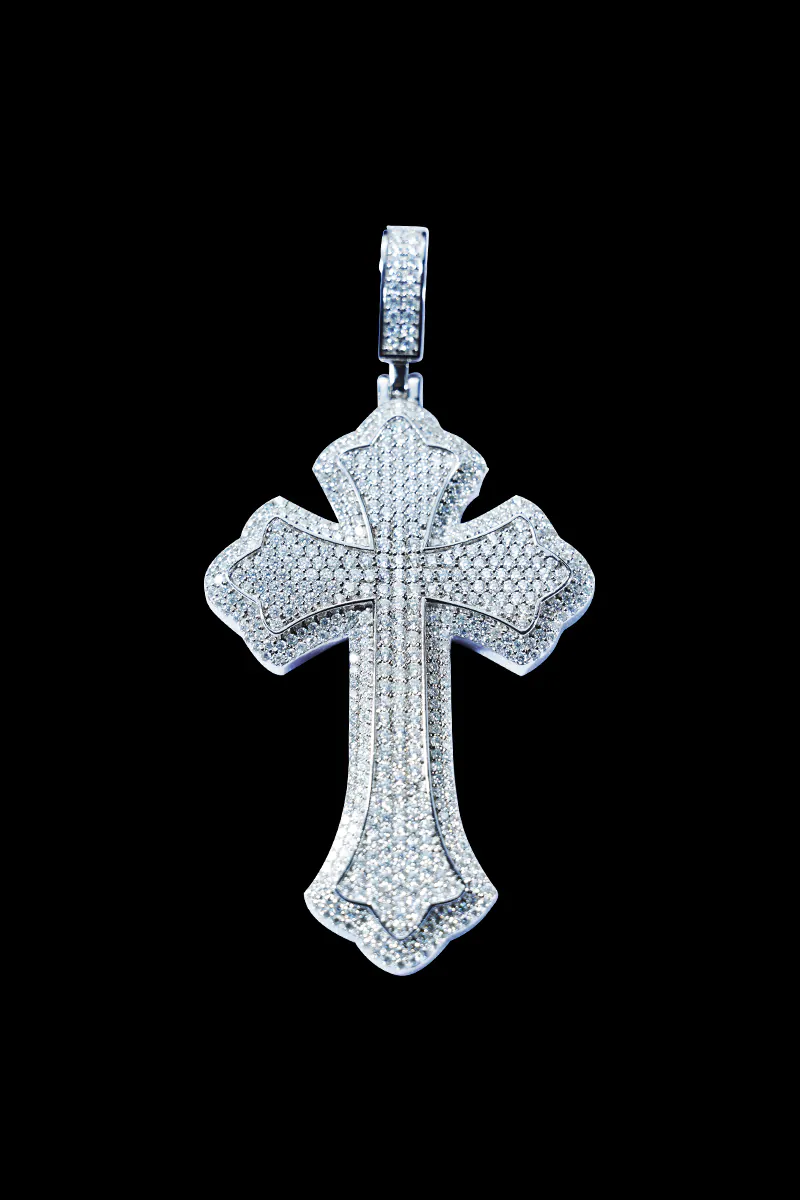Custom Ice Cross Pendant