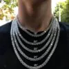 affordable iced out tennis necklace collection display