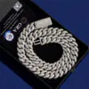 16mm Round Cuban chain with GRA certified VVS moissanite showing bold rounded links and flawless craftsmanship